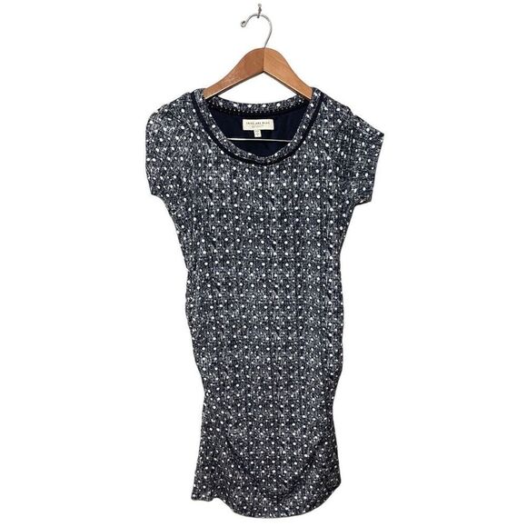 Skies Are Blue Maternity Dress Short‎ Sleeve Polka Dots - Picture 1 of 5